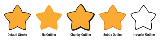 Kawaii design: outline