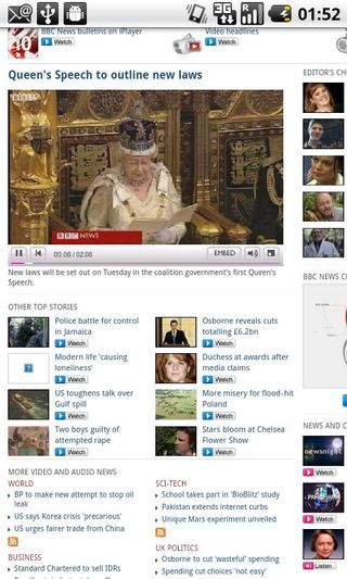 Android 2.2 bbc iplayer