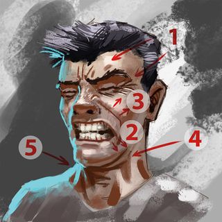 How to paint a painful expression | Creative Bloq
