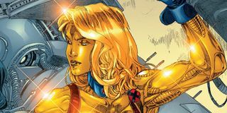 Gold-skinned Marvel heroine Lifeguard
