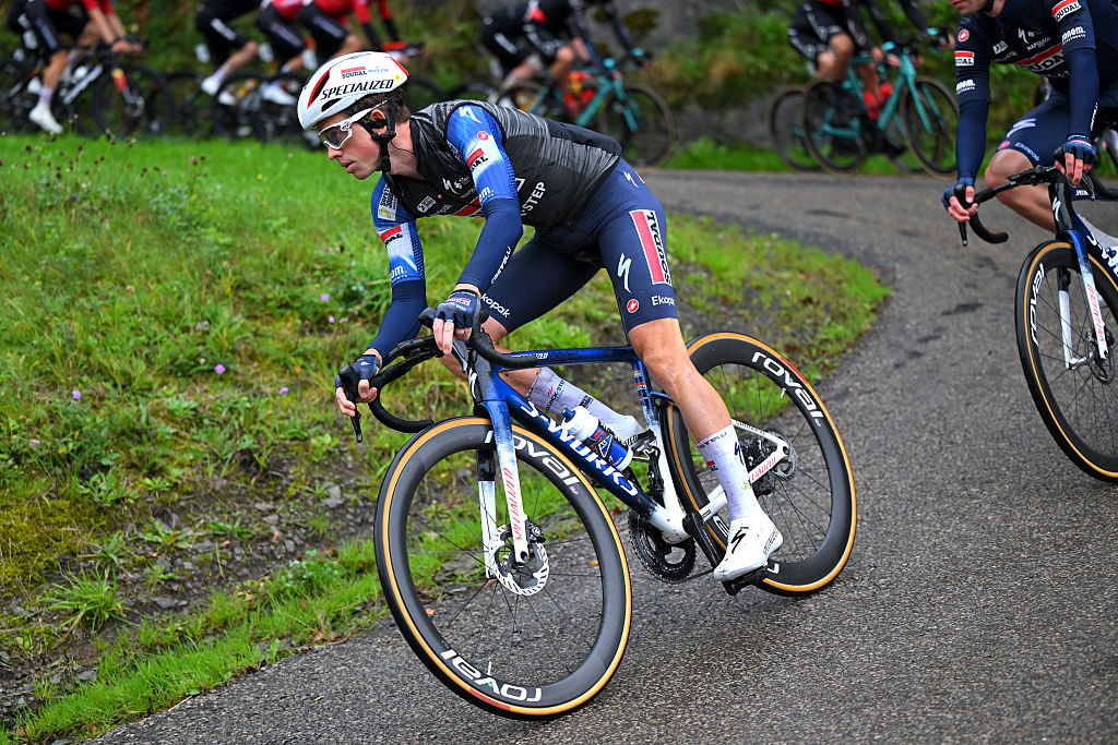 LUXEMBOURG, LUXEMBOURG - SEPTEMBER 21: James Knox of Great Britain and Team Soudal Quick-Step competes during the 85th Tour de Luxembourg, Stage 5 a 176.4km stage from Mersch to Luxembourg on September 21, 2025 in Luxembourg, Luxembourg. (Photo by Tim de Waele/Getty Images)