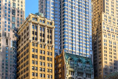 Financial buildings, New York City