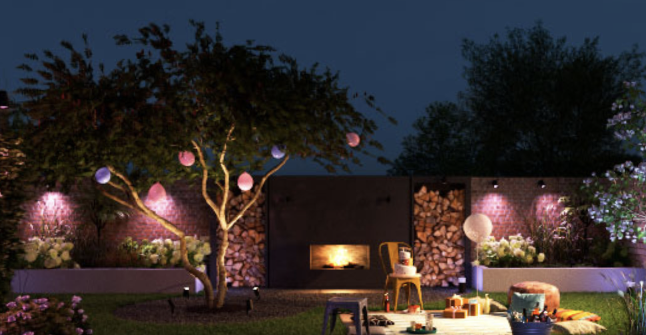 Set the mood with Phillips Hue outside lighting