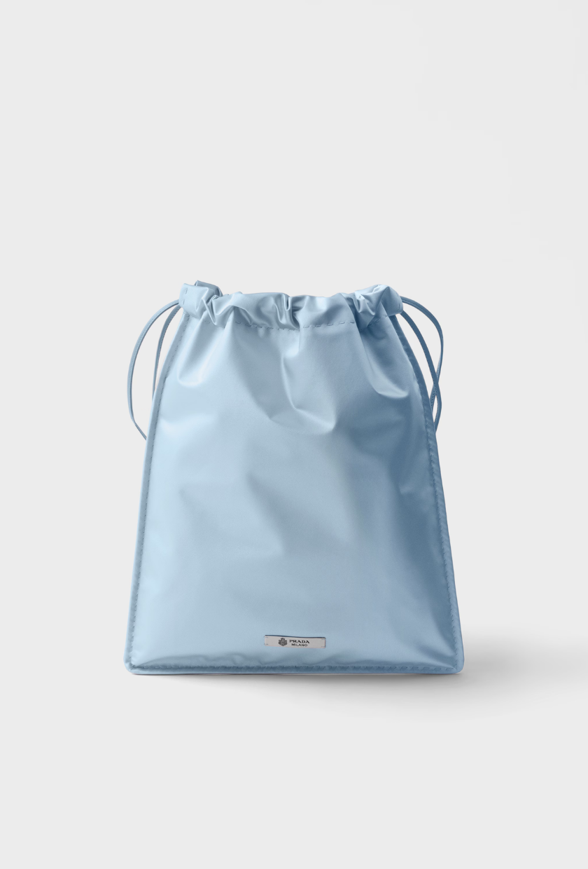 An image of a satin bag from Prada.