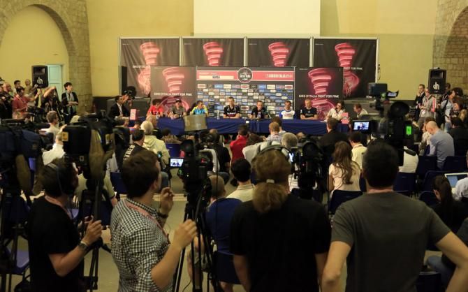 The Giro's GC contenders field questions from the press