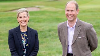 Prince Edward, Earl of Wessex and Sophie, Countess of Wessex visit Forfar Golf Club