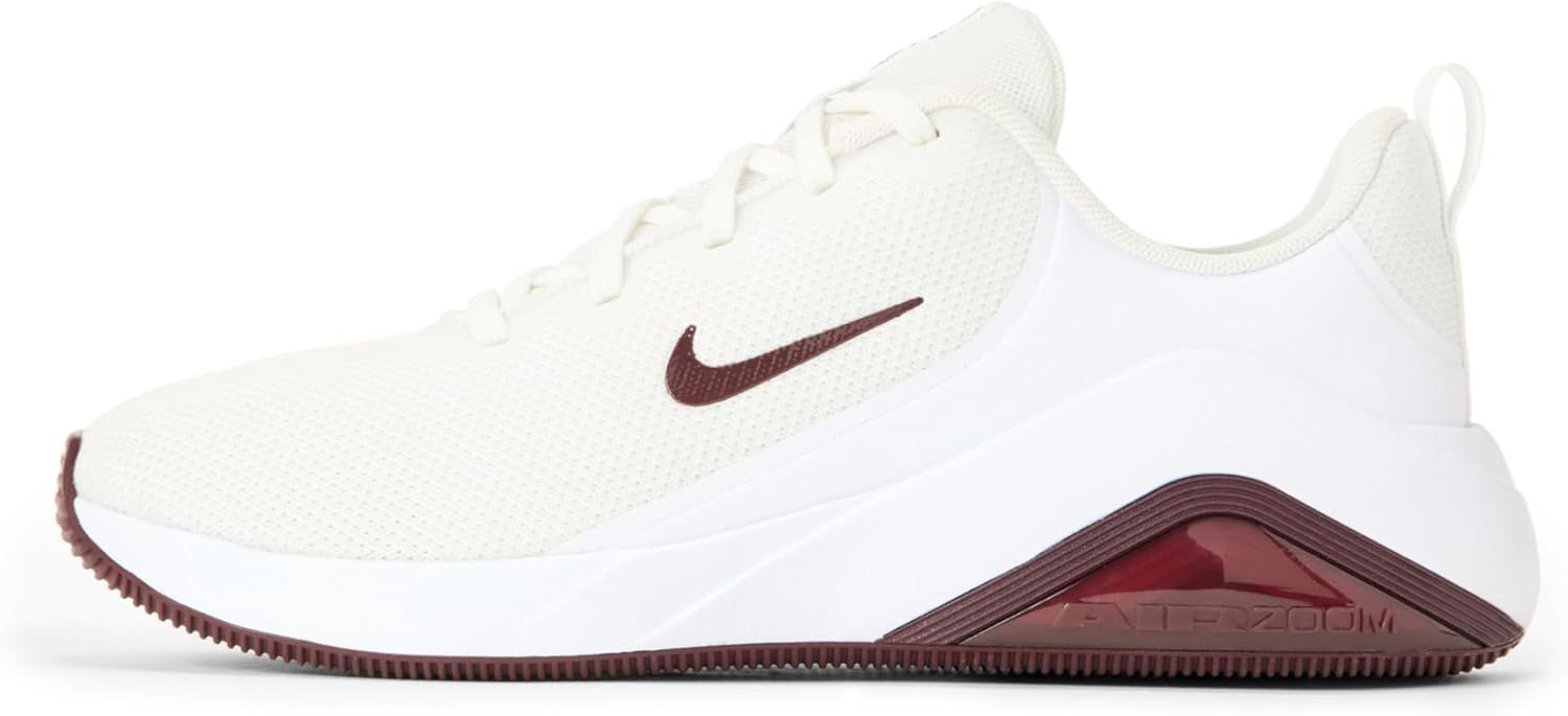 Nike Women's Bella 7 Training/workout Shoes, White/burgundy Crush-White, 8