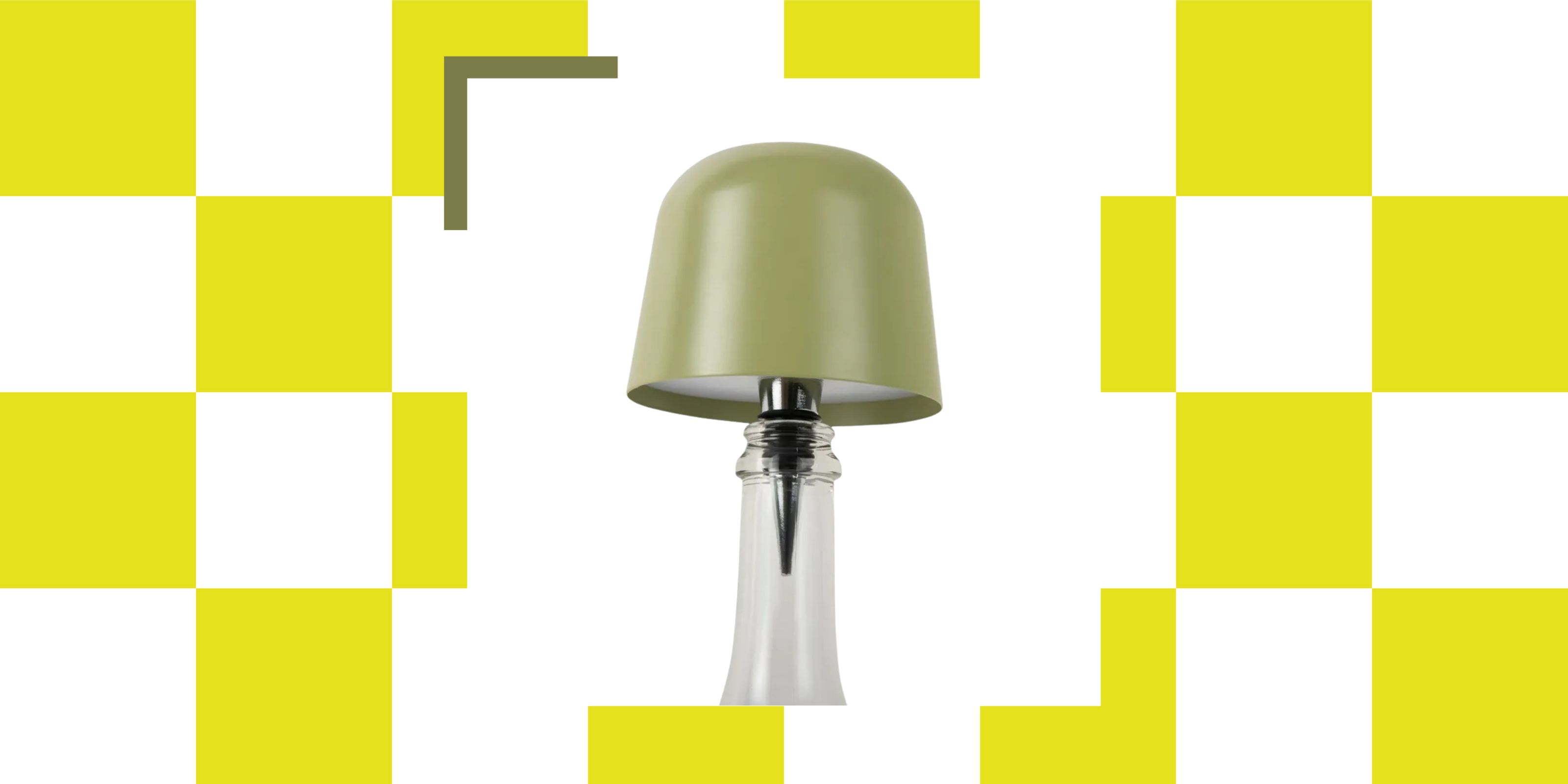 a cut out image of a mid-century style bottle stop light