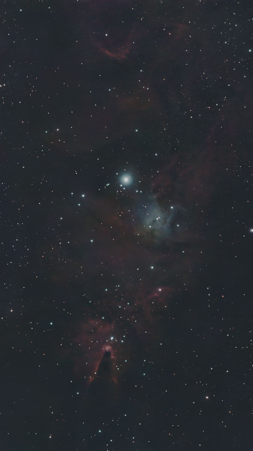 The Cone nebula photographed with the ZWO Seestar S50 and processed in Pixinsight