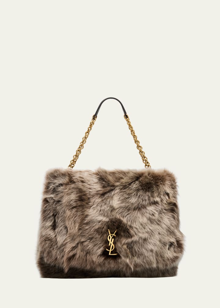 Jamie 4.3 Large Ysl Shearling Shoulder Bag