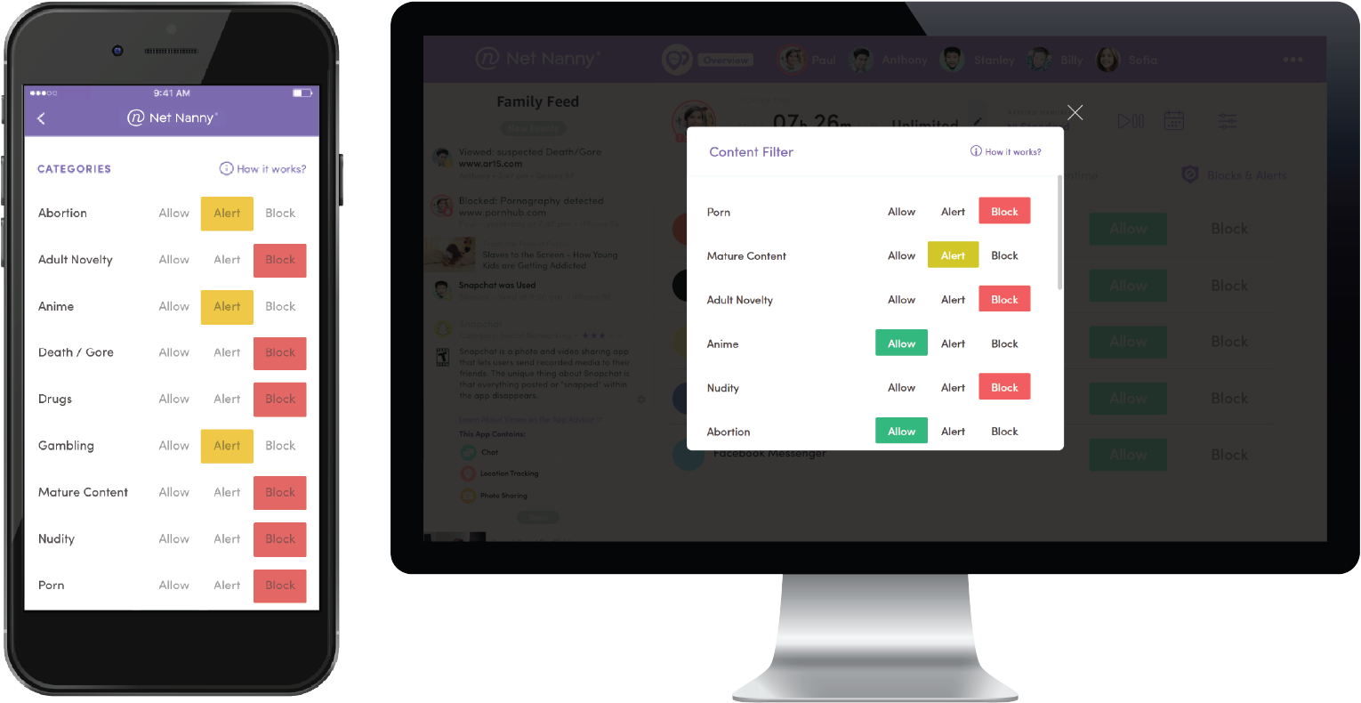 Net Nanny Internet Filter Desktop