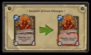 Hearthstone nerfs Ancient of Lore