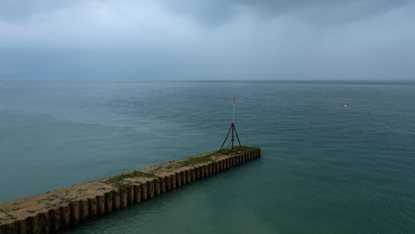 Sewage seen in the sea at Seaford