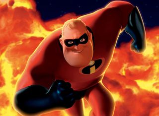 Character supervisor Bill Wise and the Pixar team had to overcome the difficult task of creating The Incredibles to be cartoony in shape and proportion but believable as humans
