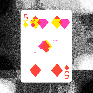 glitch playing cards