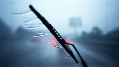 The best windshield wipers clearing rain off a windscreen