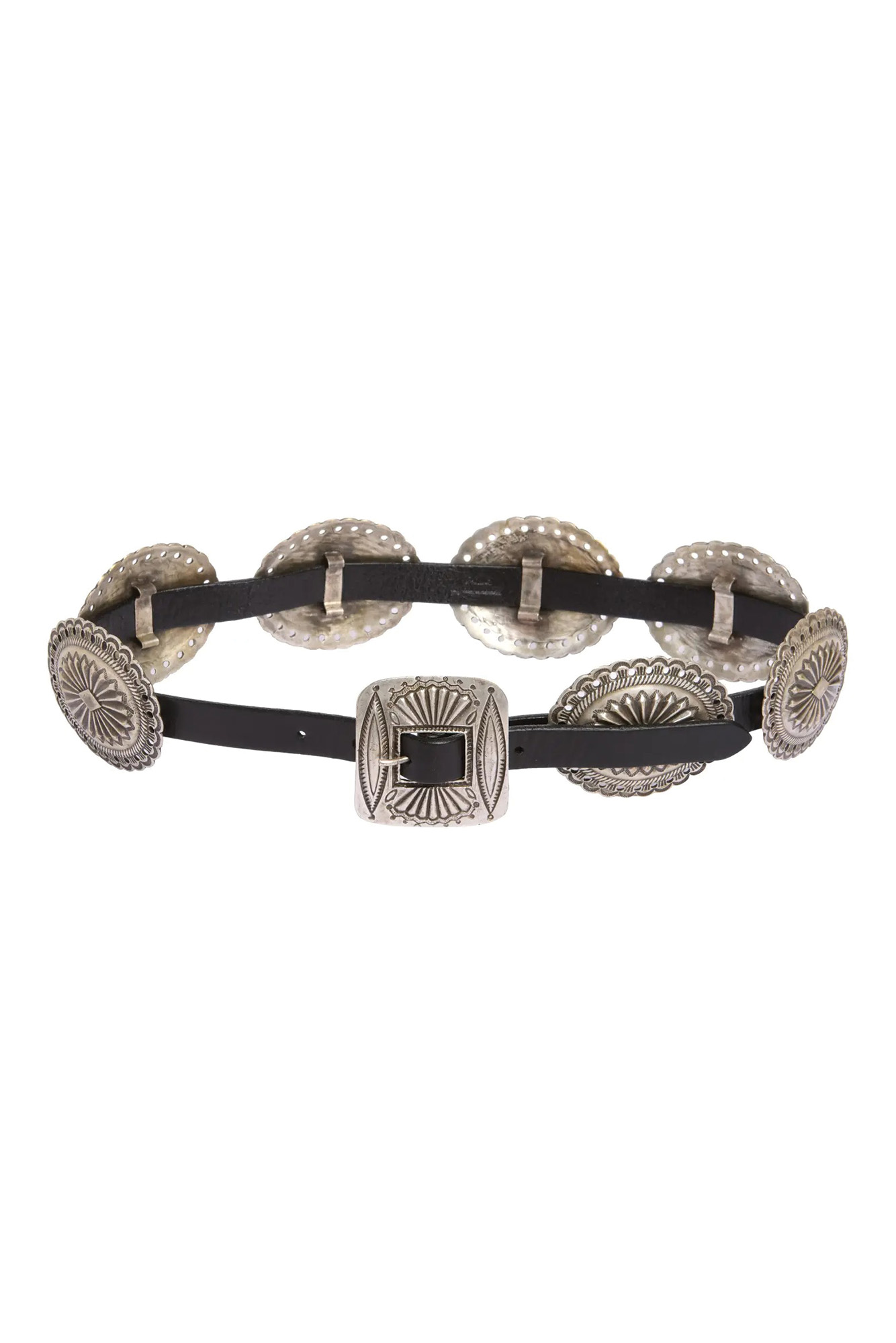Concho Leather Belt