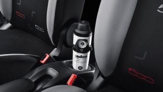 Caffeine on the move: The 500L's in-car coffee maker