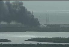 SpaceX Rocket Explosion Kennedy Webcam