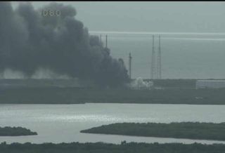 SpaceX Rocket Explosion Kennedy Webcam