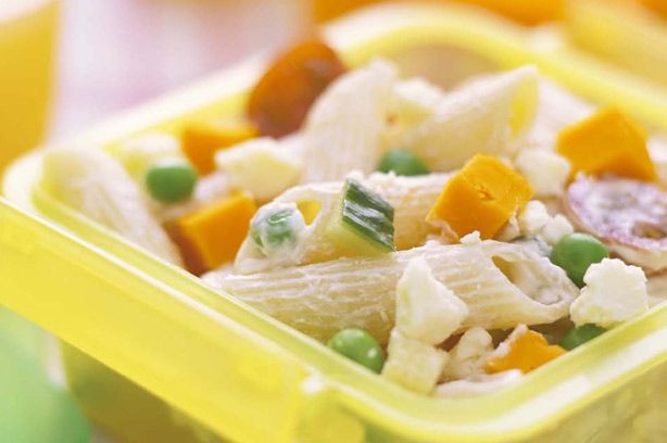 Cheesy pasta salad