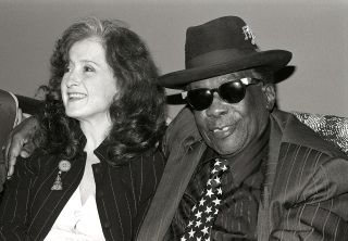 Mutual respect: with John Lee Hooker.