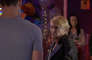 EastEnders Shirley punches Zack