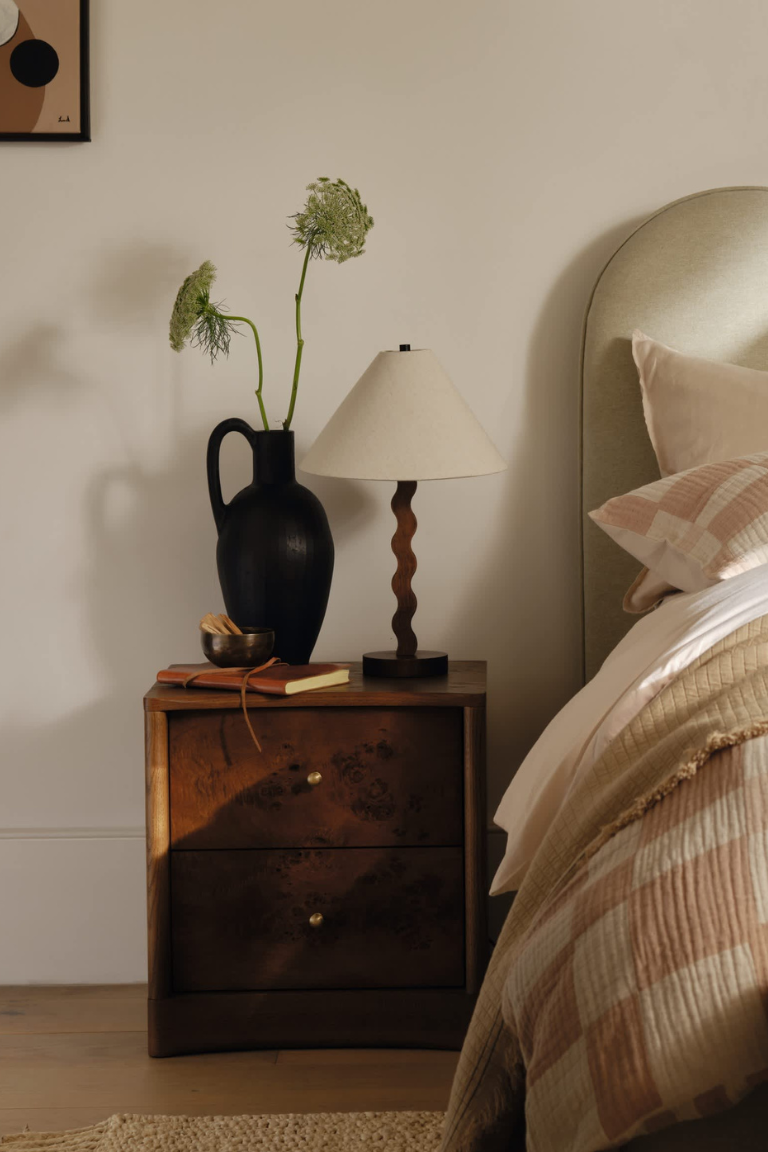 M&amp;amp;S Collection, Burl Bedside Table