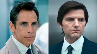 Ben Stiller in The Secret Life of Walter Mitty and Adam Scott on Severance.