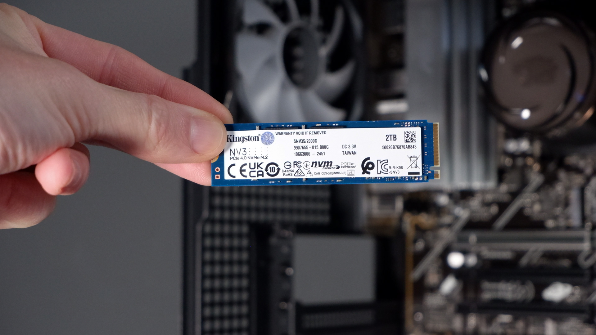 iBuyPower RDY Element 9 Pro R07 on a desk during the set-up process.