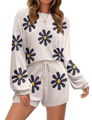 Ekouaer Knit Pajamas Set