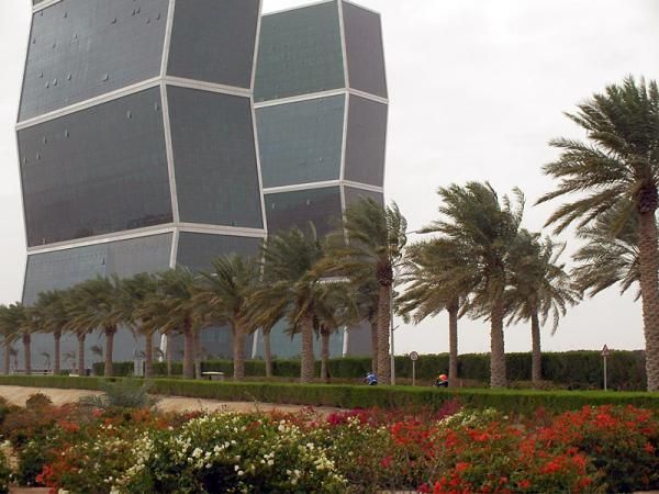 The strong winds seem to have shaped the architecture.