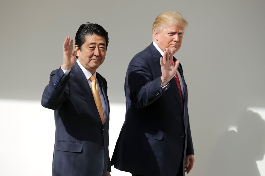 Shinzo Abe and Donald Trump