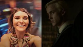 Olivia Jade in Dancing With The Stars and Tom Felton as Draco Malfoy in Harry Potter screenshots