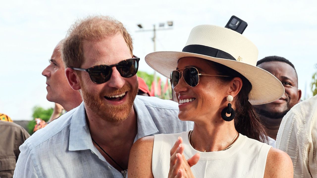 Prince Harry and Meghan Markle on a tour of Columbia