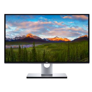 A Dell monitor against a white background
