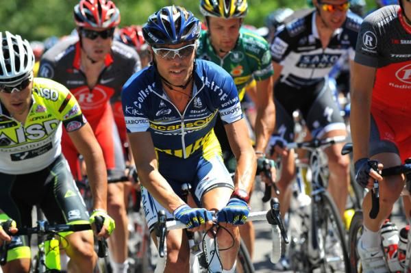 Matteo Carrara (Vacansoleil) would trade in his team jersey for yellow at the end of stage two.