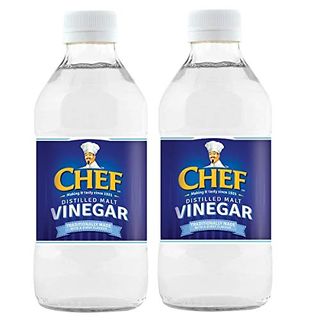 Chef Distilled Malt Vinegar | Tempting & Zingy Flavor | Premium Ingredients & Richly Aromatic | Ideal for Marinades | Made in Ireland | 284 Ml Bottle | Pack of 2