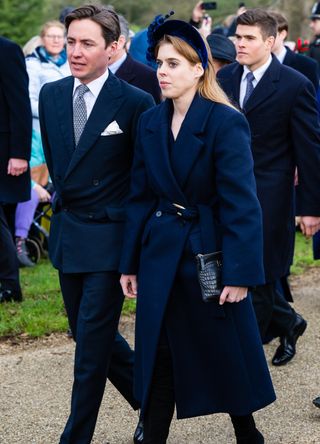 Princess Beatrice during the Sandringham walkabout, 2023