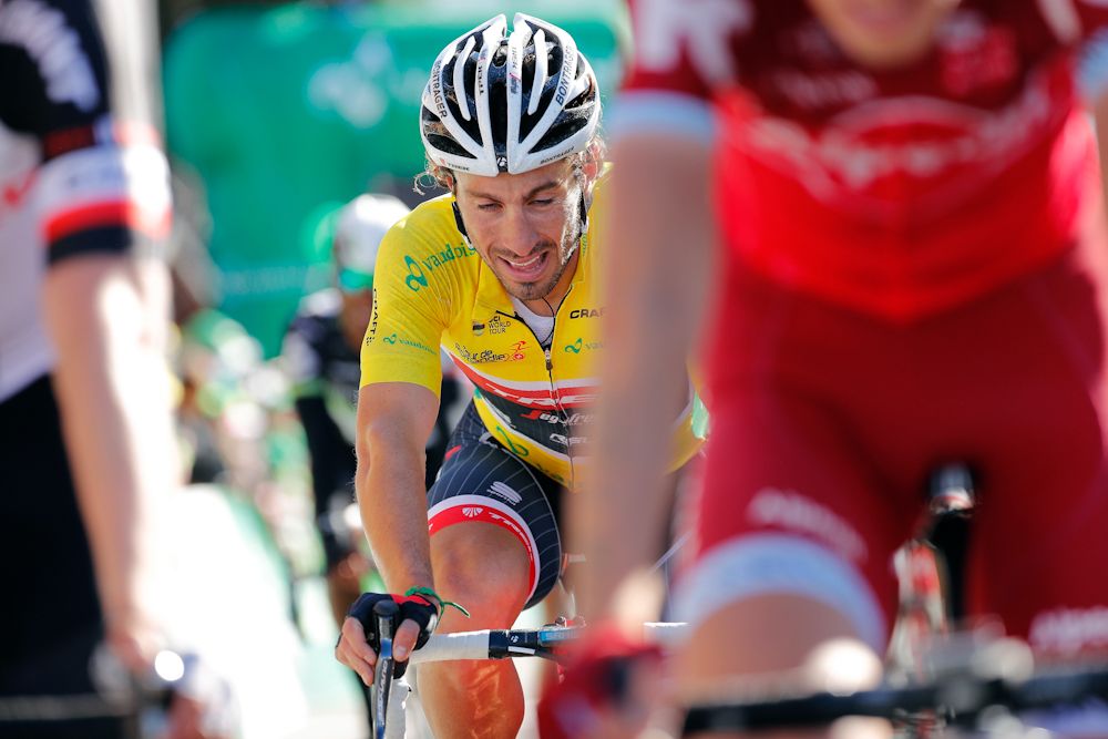 Fabio Felline finishes stage 4 at Tour de Romandie