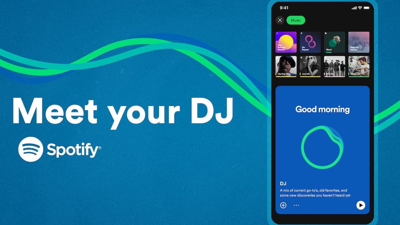 Spotify's new AI DJ in the mobile app.