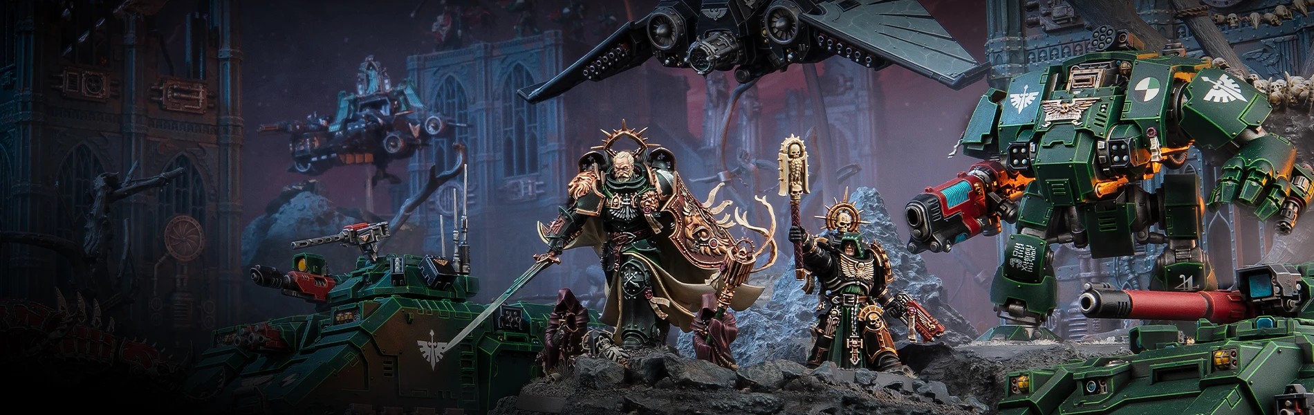 Dark Angels follow their Primarch, Lion El Johnson, into battle