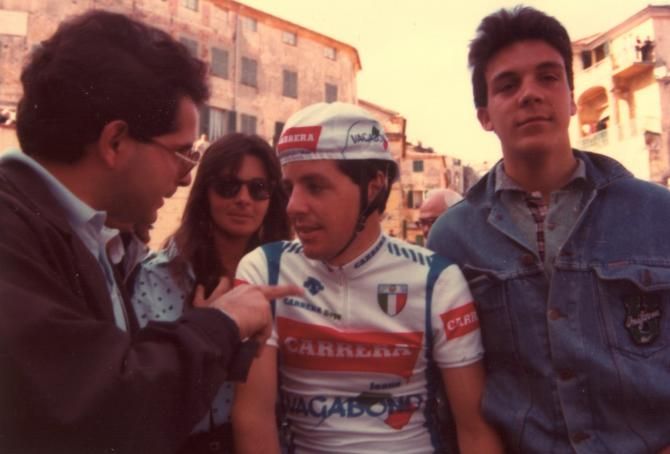 Roche was popular with the tifosi before taking the pikn jersey from Visentini