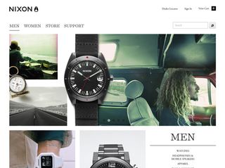 Nixon is one of few mainstream brands to have a responsive store