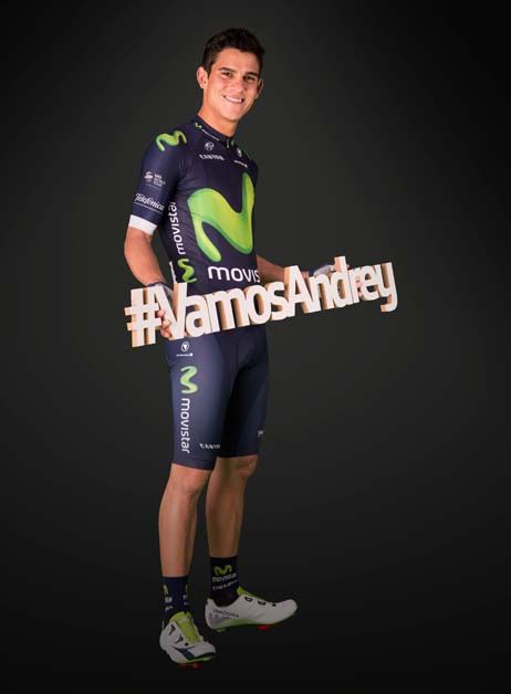 Andrey Amador with the hashtage 'Come on Andrey'