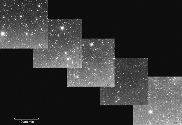 La scia di polvere della cometa 17p/Holmes vista a febbraio 2015.