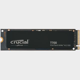 Crucial T700 Pro SSD on a grey background