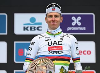 Tour of Flanders winner Tadej Pogačar (UAE Team Emirates-XRG) makes his debut at Paris-Roubaix in 2025