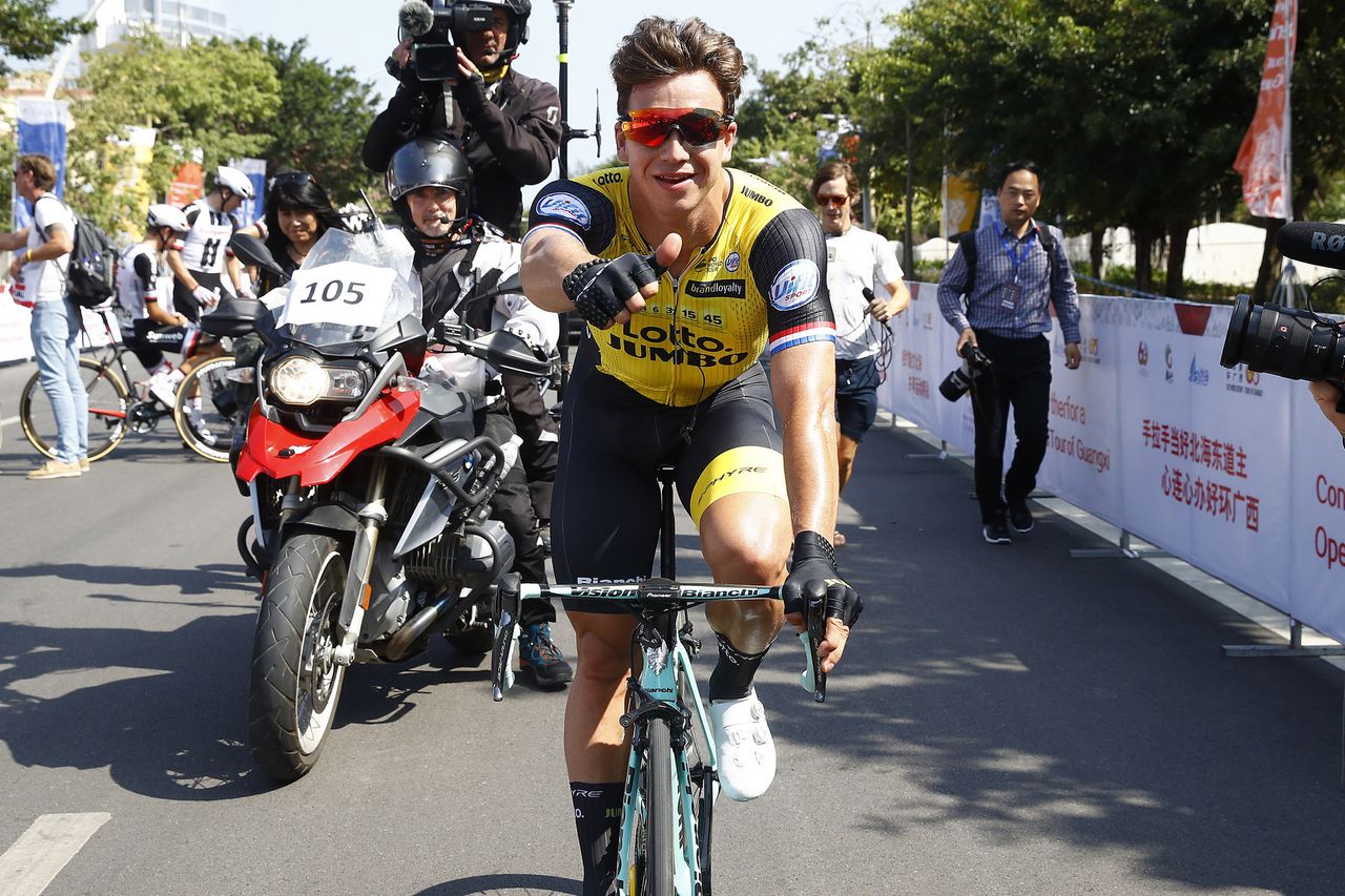 Dylan Groenewegen (LottoNL-Jumbo) celebrates his win