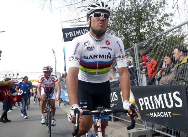 A disappointed Thor Hushovd (Garmin-Cervelo)